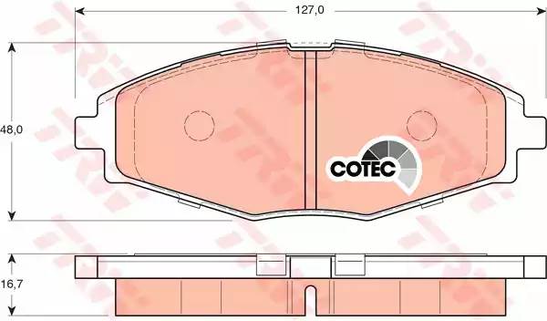 GDB3195 696 00 D11144-01 707 000B-SX колодки дисковые п. Daewoo Lanos/Matiz 0