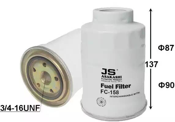 FC158J фильтр топливный Toyota Carina/Corolla/Land Cruiser 1.8-4.2D 85