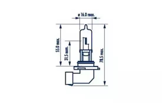 Narva HB3/9005 Range Power Blue++ P20d 1шт.