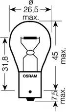 Лампа накаливания, 'ORIGINAL LINE P21W' 12В 21Вт, 2шт