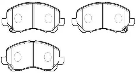колодки тормозные передние (144,9*55,1) Citroen C4 11-, Mitsubishi ASX 10-, Lancer IX, X 03-, Outlander I-III 03-