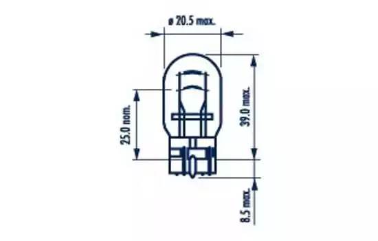 Narva W21/5W Standart W3x16q 1шт.