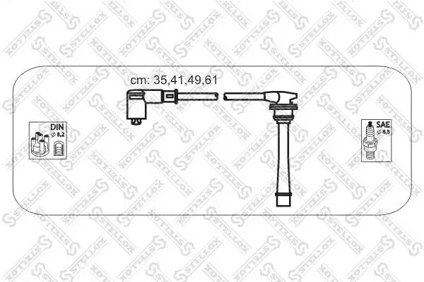 10-38412-SX комплект проводов Hyunday Lantra/Coupe 1.6i/1.8i/2.0i 95-02