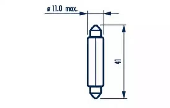 Narva T10.5x43 Standart SV8,5 1шт.