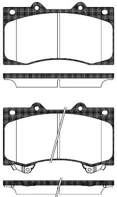 1506 02 колодки дисковые передние Nissan Patrol, Infiniti QX56 5.6 10