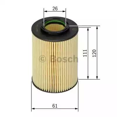 Фильтр масляный, BOSCH, F026407062
