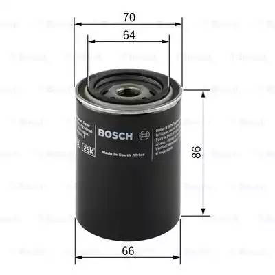 Фильтр масляный, BOSCH, F026407025
