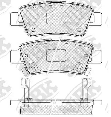 Колодки тормозные задние HONDA CR-V III 2.0/2.2/2.4 2007- :: NIBK PN8809