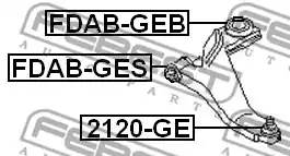 FDAB-GES сайлентблок рычага пер Ford Mondeo all 00>, Jaguar X-Type all 01