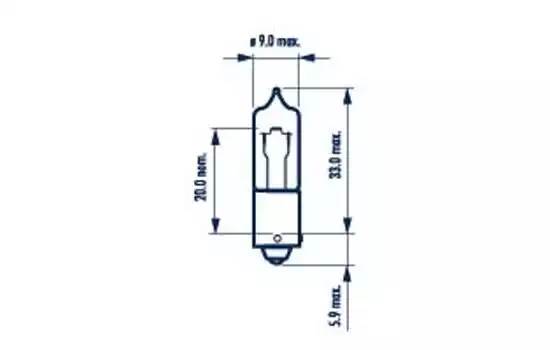 Narva H21W Standart BAY9s 1шт.