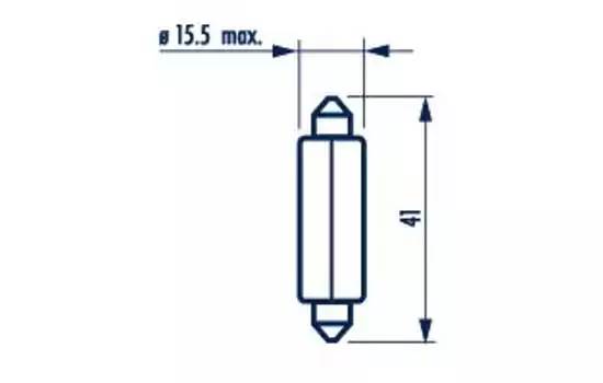 Narva C21W Standart SV8,5 1шт.
