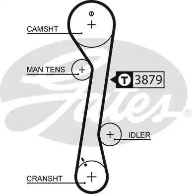 5457XS ремень ГРМ 113x254H Hyundai Coupe/Elantra/Lantra 2.0 16V 96