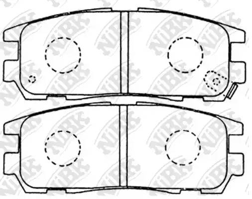 PN4299-NIBK колодки дисковые з. Opel Monterey/Frontera, Great Wall Hover all 9