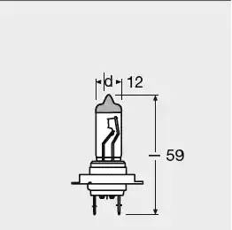 Лампа накаливания, 'SILVERSTAR 2.0 H7' 12В 55Вт, 1шт