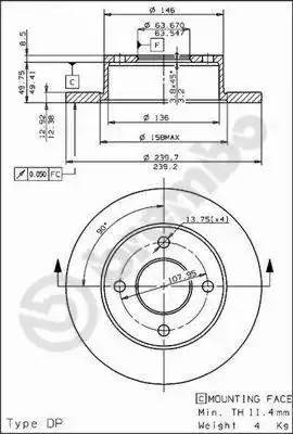 08494620 BREMBO Тормозная система
