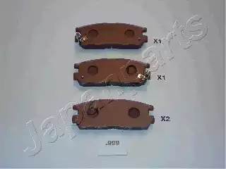 PP-999AF колодки дисковые задние Opel Monterey/Frontera, Great Wall Hover all