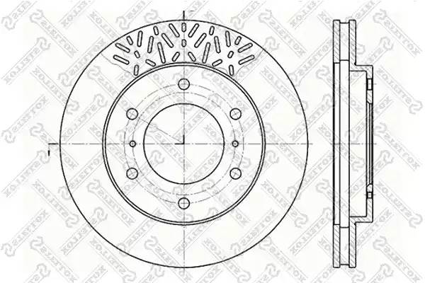 диск тормозной передний Mitsubishi Pajero IV 06 290мм