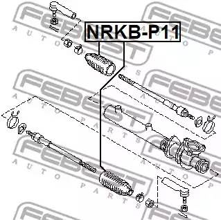 NRKB-P11 пыльник рейки рулевой правый с г/у Nissan Maxima QX A32 2.0-3.0 95-00