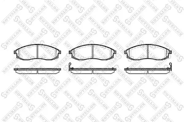 609 002-SX 598 02 колодки дисковые п. Nissan Maxima QX 2.5i 24V/3.0i 95-00