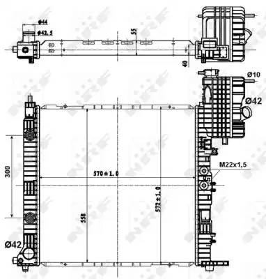 Радиатор двигателя MB V-Class 96-: