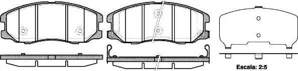 колодки тормозные передние 148.8*61.9 Chevrolet Captiva (C100,C140) 06-, Opel Antara 06-