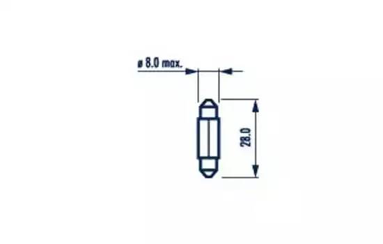 Narva T8.2x30 Standart SV7,5 1шт.