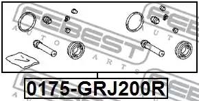 0447960270/ 0175GRJ200R Р/комплект суппорта Febest