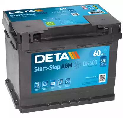 DETA 60Ah 680A R+