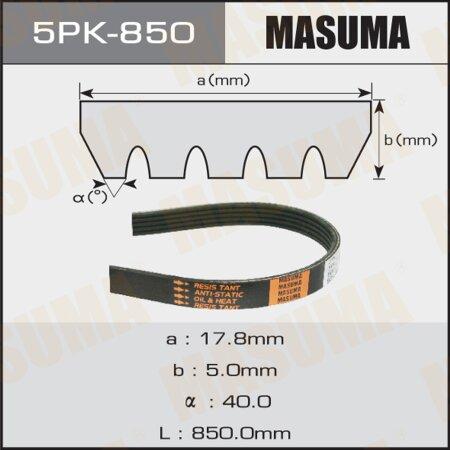 Ремень 5PK850 Masuma