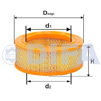Элемент фильтрующий воздушный