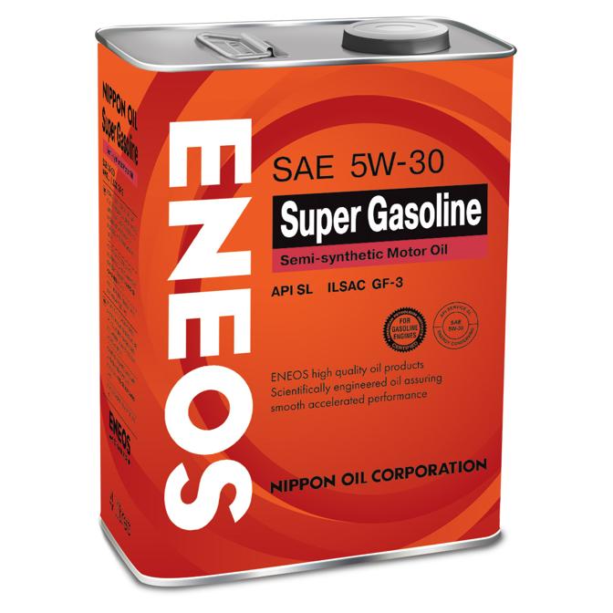 Масло моторное 5W30 ENEOS 4л полусинтетика SUPER GASOLINE SL