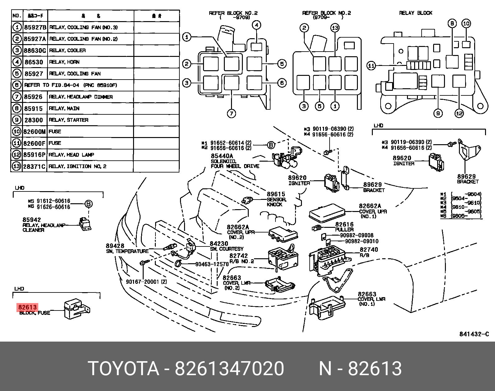 82613-47020 GENUINE TOYOTA 8261347020, COROLLA CROSS 202108 -, ZSG10 ...