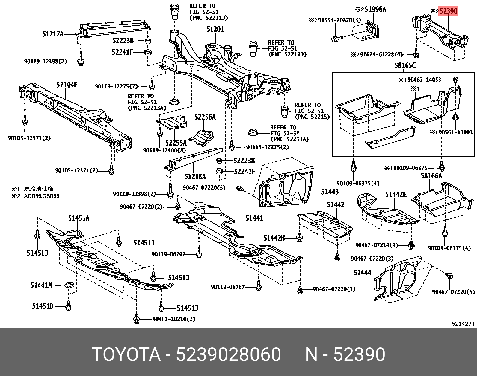 TOYOTA ESTIMA 200601 - 201910 PARTS