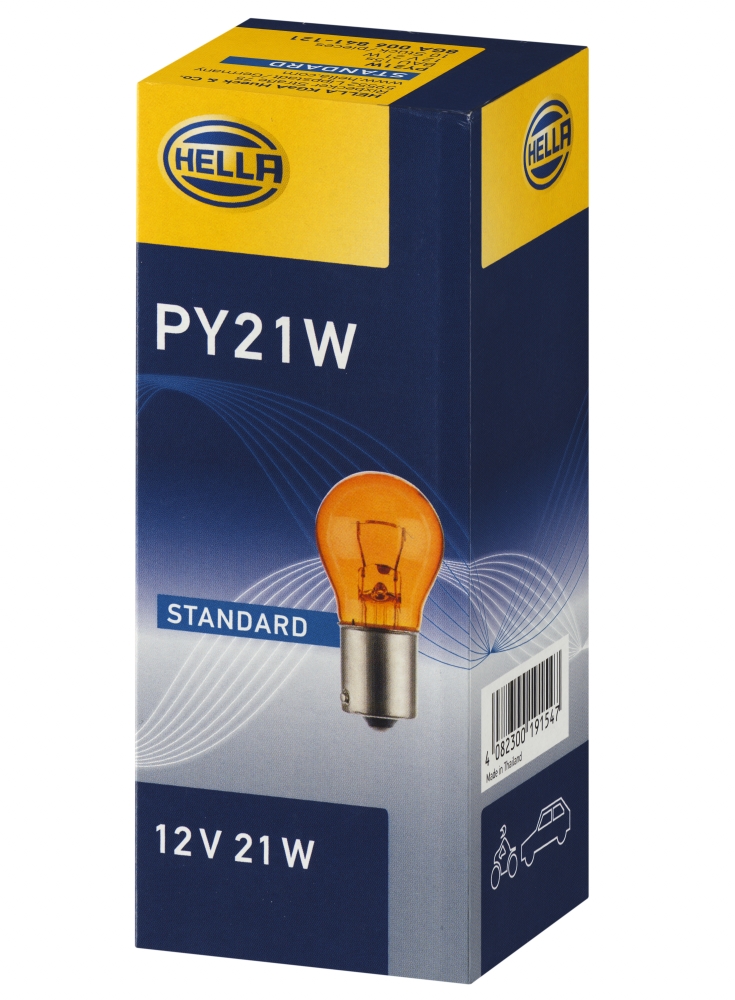Лампа PY21W  yellow  12 V