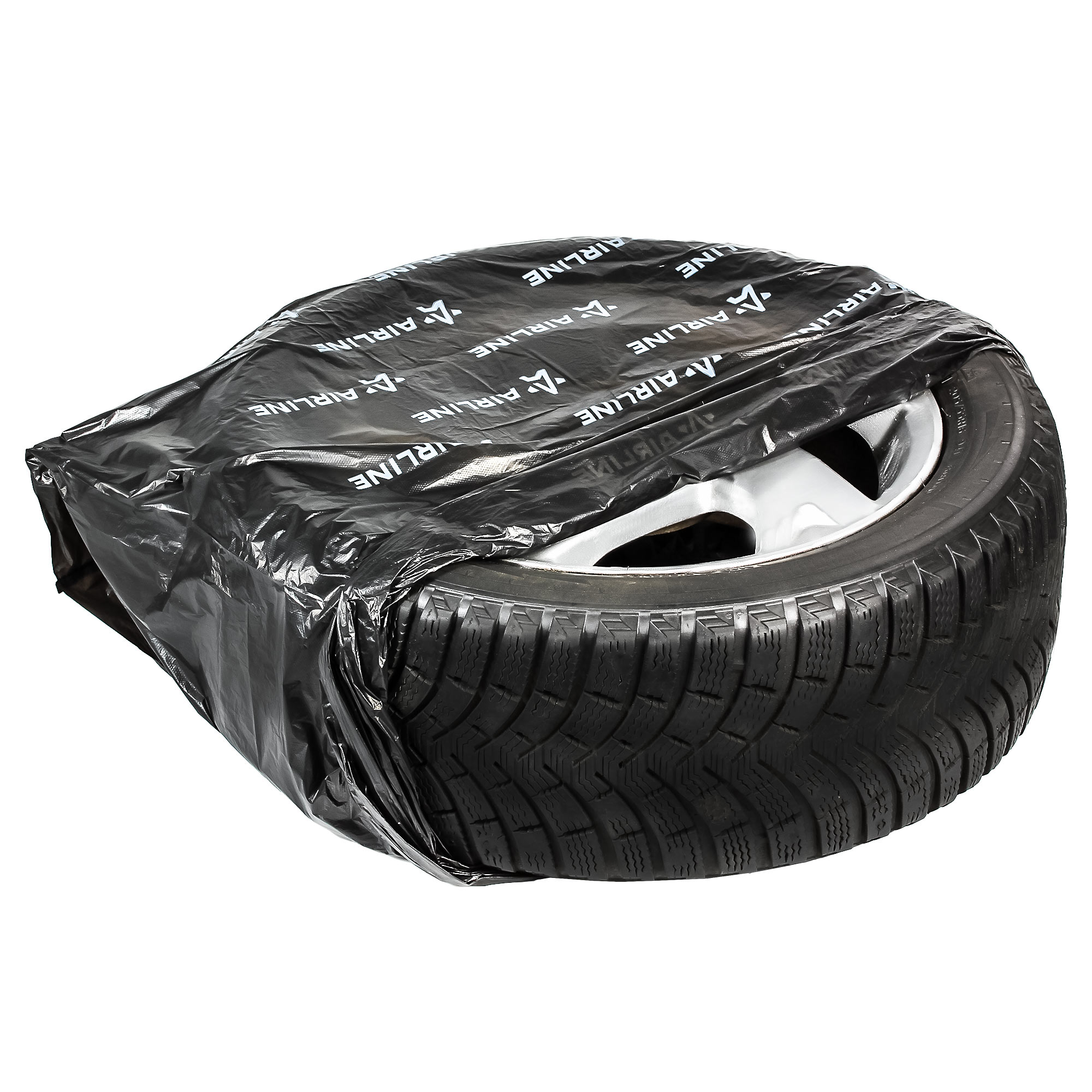 Мешки для колес R12-22, PRO, ПНД повыш.прочн. 25 мкм (115х115 см) компл. 4 шт., черн. AIRLIN