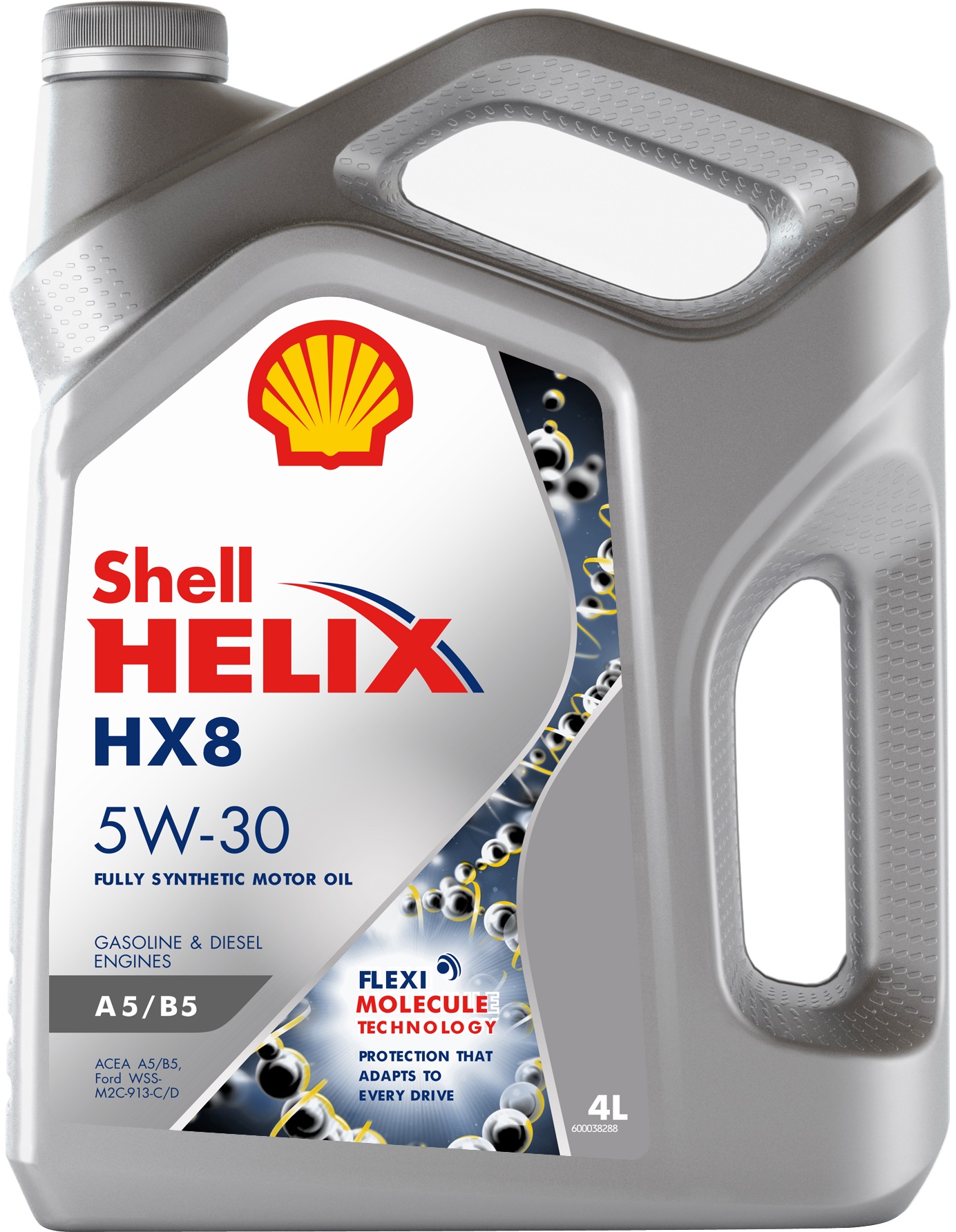 Масло моторное "SHELL Helix HX8 5W-30 ACEA: A5/B5", 4л
