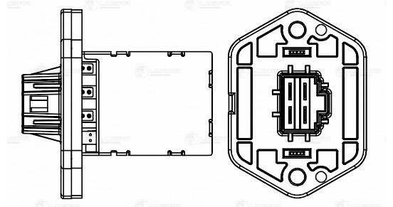 Резистор электровентилятора отопителя