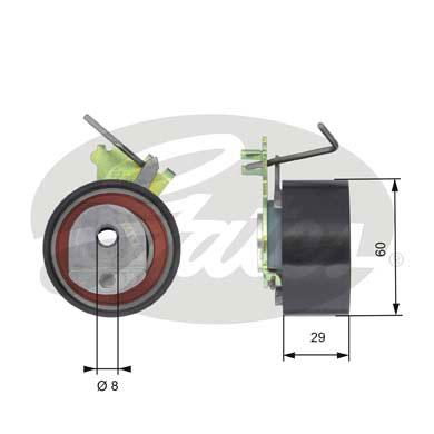 Ролик натяжной, GATES, T43088