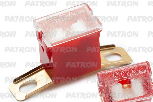 PATRON Предохранитель блистер 1шт PLA Fuse (PAL298) 50A красный 36x12x21.5mm
