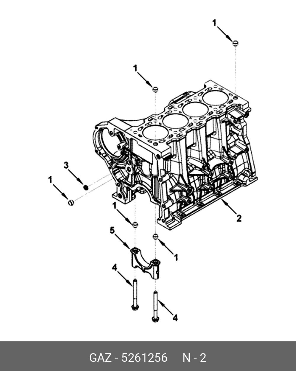 Блок цилиндров Газель дв Cummins ISF 2.8  Евро-4 (голый) S230401114506F