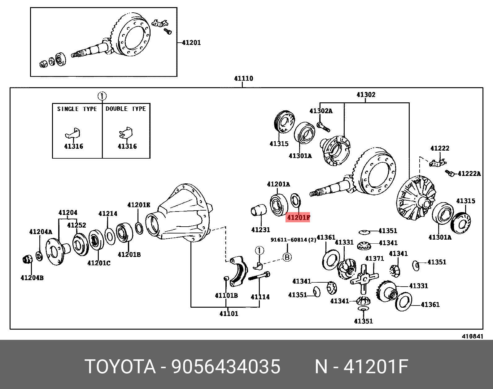 9056434035, HARRIER 199712-200302, ACU1#, MCU1#, SXU1#, WASHER, PLATE (FOR REAR DIFFERENTIAL DRIVE PINION)
