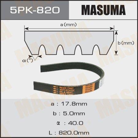 Ремень 5PK820 Masuma