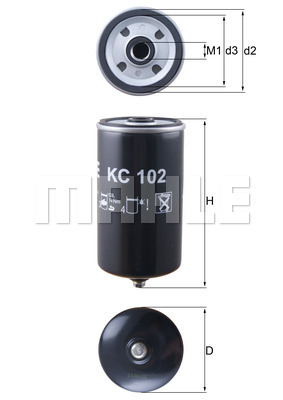 Фильтр топливный KC 102