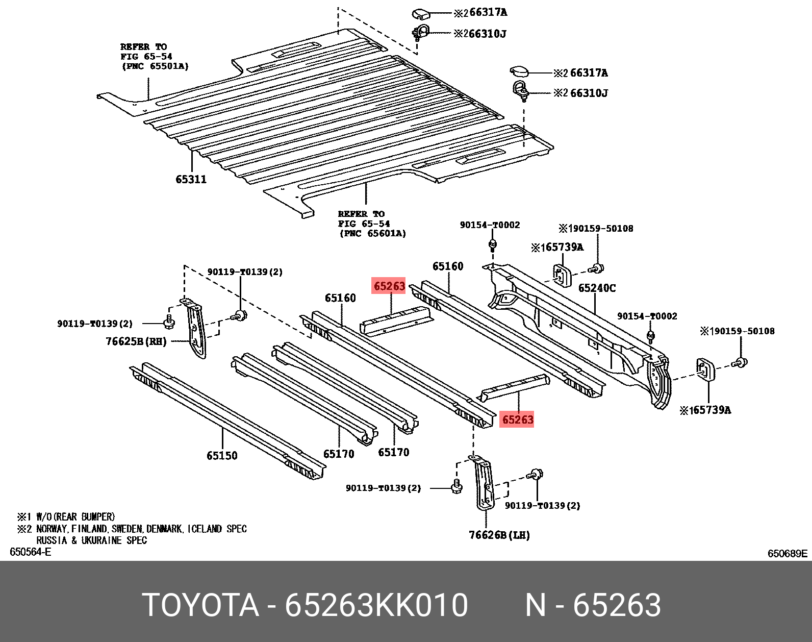 TOYOTA HILUX 201708 GENUINE PARTS