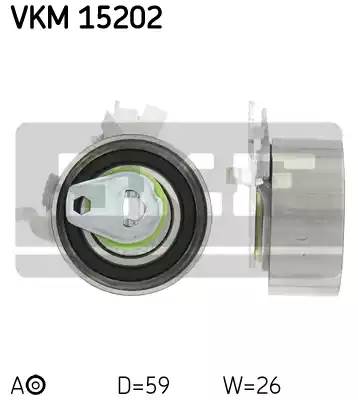 Ролик натяжной ремня ГРМ, SKF, VKM15202