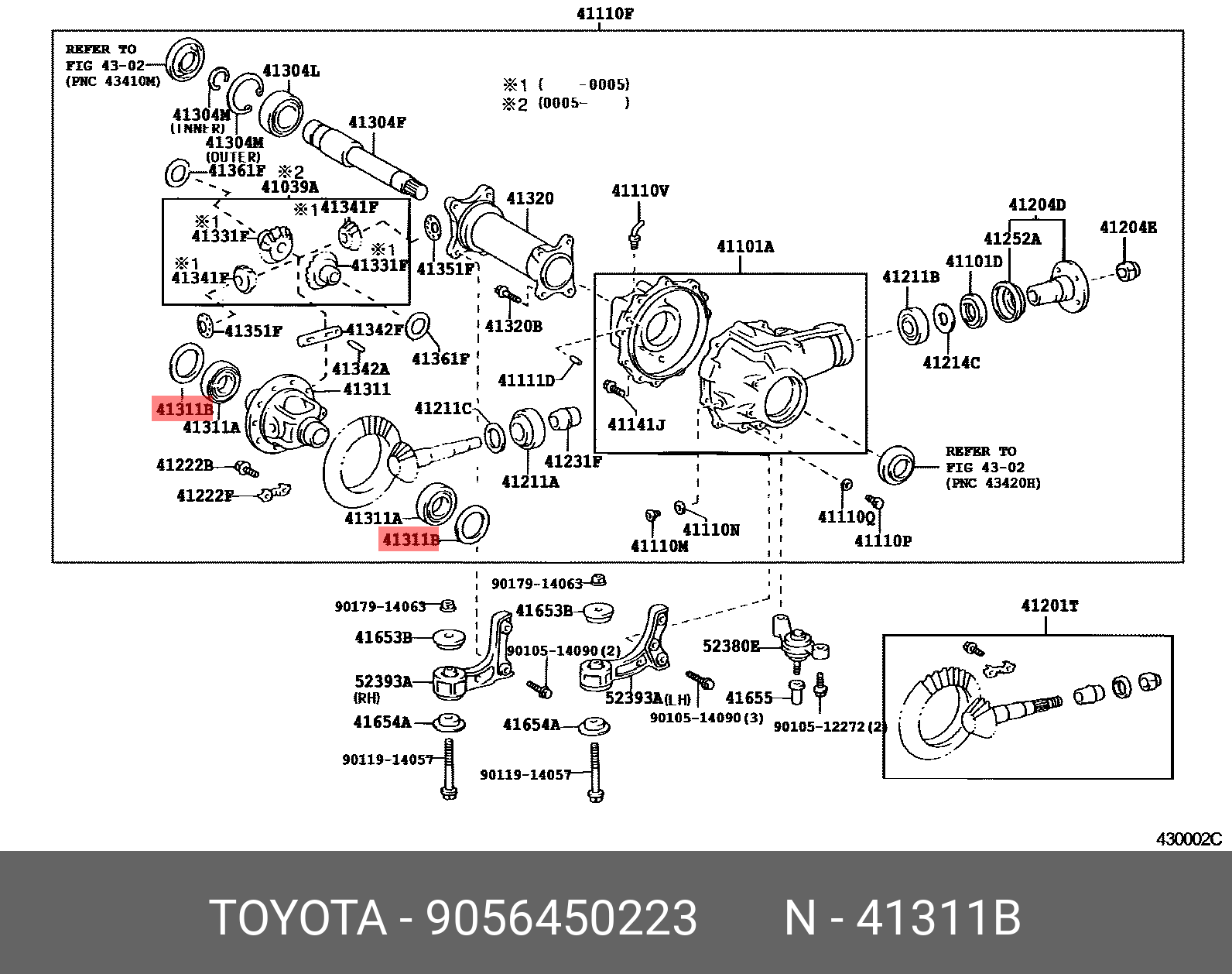 TOYOTA HILUX 201708- GENUINE PARTS