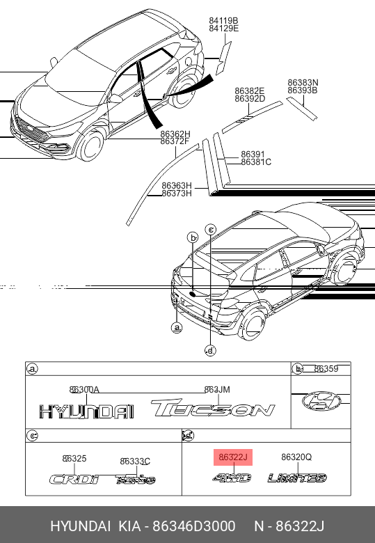 EMBLEMA HAYON - 4WD