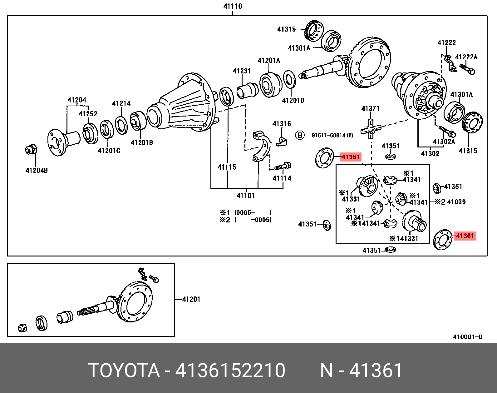 4136152210, YARIS 202002-, KSP210, MXPA1#, MXPH1#, WASHER, REAR DIFFERENTIAL SIDE GEAR THRUST, NO.1