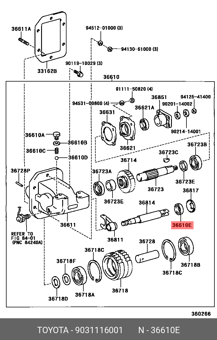Genuine OE seal, oil for power take-off, 9031116001 for TOYOTA