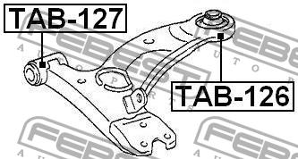 4806842041/ TAB126 С/блок пер рычага задний Febest